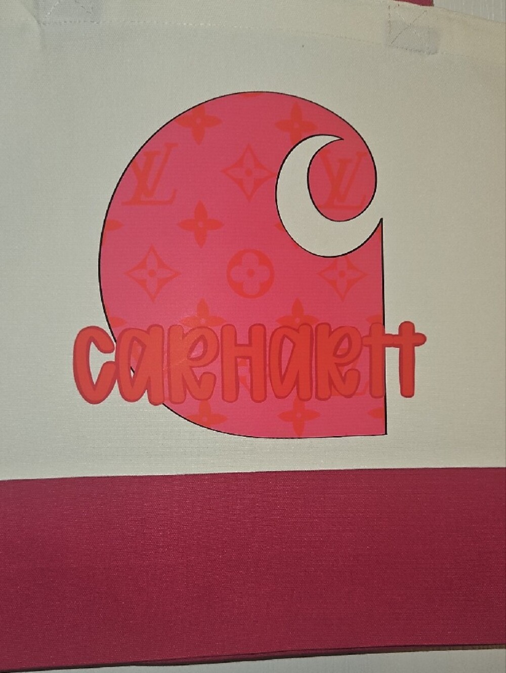 Canvas Tote with Bold Carhartt Logo New